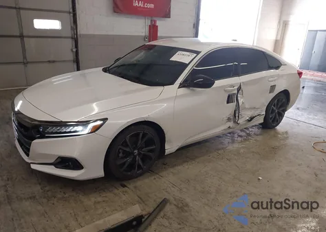 2022 Honda Accord Sport из США, поврежденный, VIN 1HGCV1F30NA103475